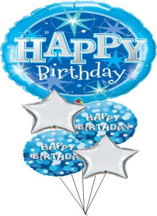 Blue sparkle Birthday