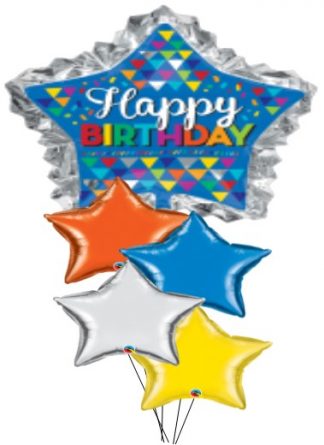 Colourful Birthday Balloon Bunch