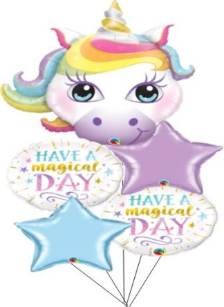 Unicorn Head Birthday Bouquet