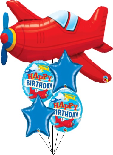 Flying High Birthday - SP Balloon Bouquet