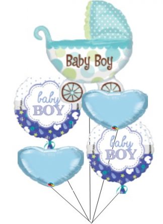 Baby pram Blue