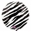 Black and white zebra stripe 18" Foil Balloon