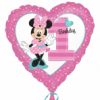 Minnie 1st Birthday Heart 18" Foil Balloon