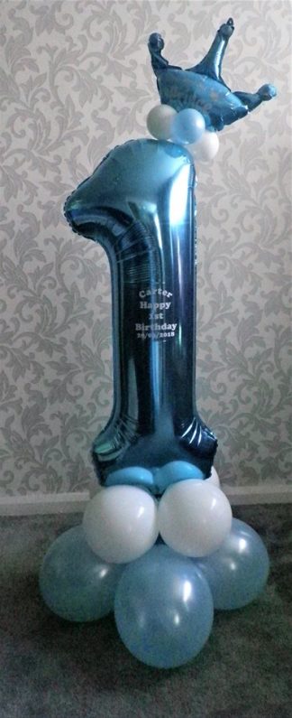 Single Number with Crown & Personalisation