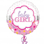 Baby Girl standard 18" foil balloon