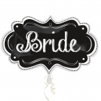 Bride Chalk Board Supershape foil balloon