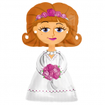 Bride Supershape foil balloon