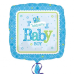 Welcome Baby Boy 18" foil balloon
