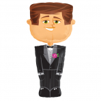 BrideGroom Supershape foil balloon