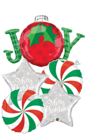 Christmas Joy Foil Balloon Bouquet