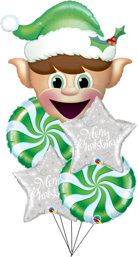 Elf Foil balloon Bouquet