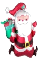 Jolly Santa Foil Balloon