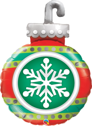 Snowflake Christmas Ornament Foil Balloon