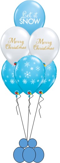 Tented Let it snow Latex Bouquet
