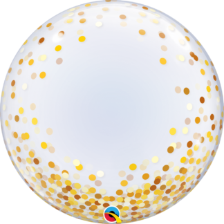 Gold Confetti Deco Bubble