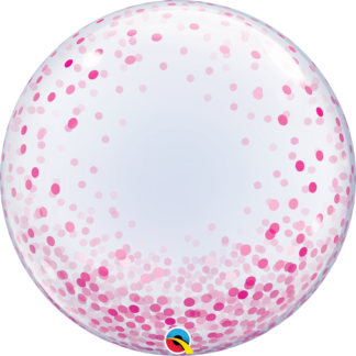 Pink Confetti Deco Bubble