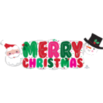 Santa and Snowman Banner Supershape