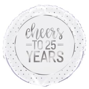 Cheers to 25 Years Anniversary foil