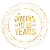Cheers to 50 Years Anniversary Foil