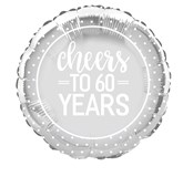 Cheers to 60 Years Anniversary Foil