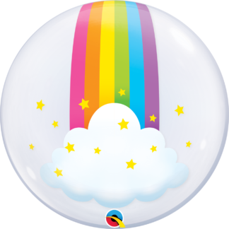 Rainbow Clouds 22" Deco Bubble