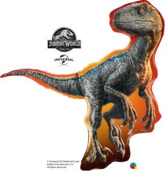 38" Jurassic World Raptor Dinosaur supershape
