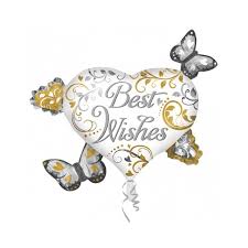 Best Wishes Supershape Heart