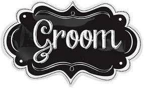 Groom Chalk Board