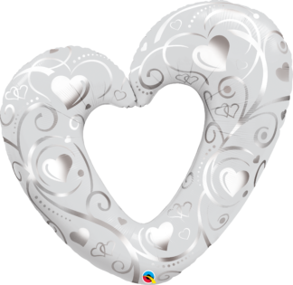 Hearts & Filigree Pearl White
