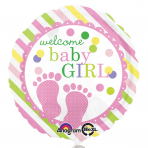 Welcome Baby Girl feet