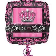 18" Bride To Be Square Foil