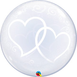 24" Entwined Hearts Deco Bubble