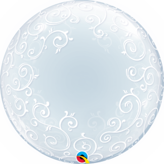 24" Fancy Filligree Deco Bubble