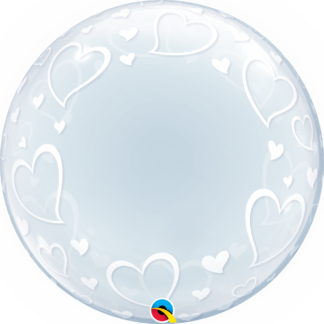 24" Stylish Hearts Deco Bubble