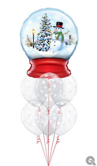 Crystal clear snow globe
